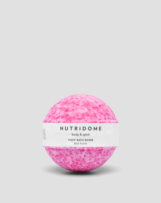 Boule de bain effervescente Nutridome, hydratante et nourrissante pour la peau Fruits rouges - 3