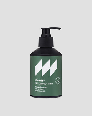Shampooing pour barbe avec panthénol et niacinamide pour nettoyer et conditionner la barbe Monolith - 1
