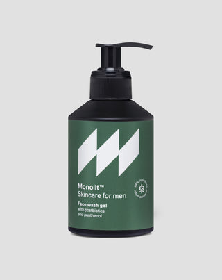 Gel nettoyant pour le visage aux postbiotiques et au panthénol pour nettoyer et soigner la barbe Monolith - 1