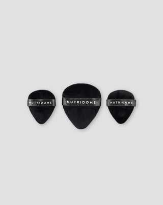 Houppettes à poudre réutilisables pour application précise du maquillage, lot de 3 Nutridome